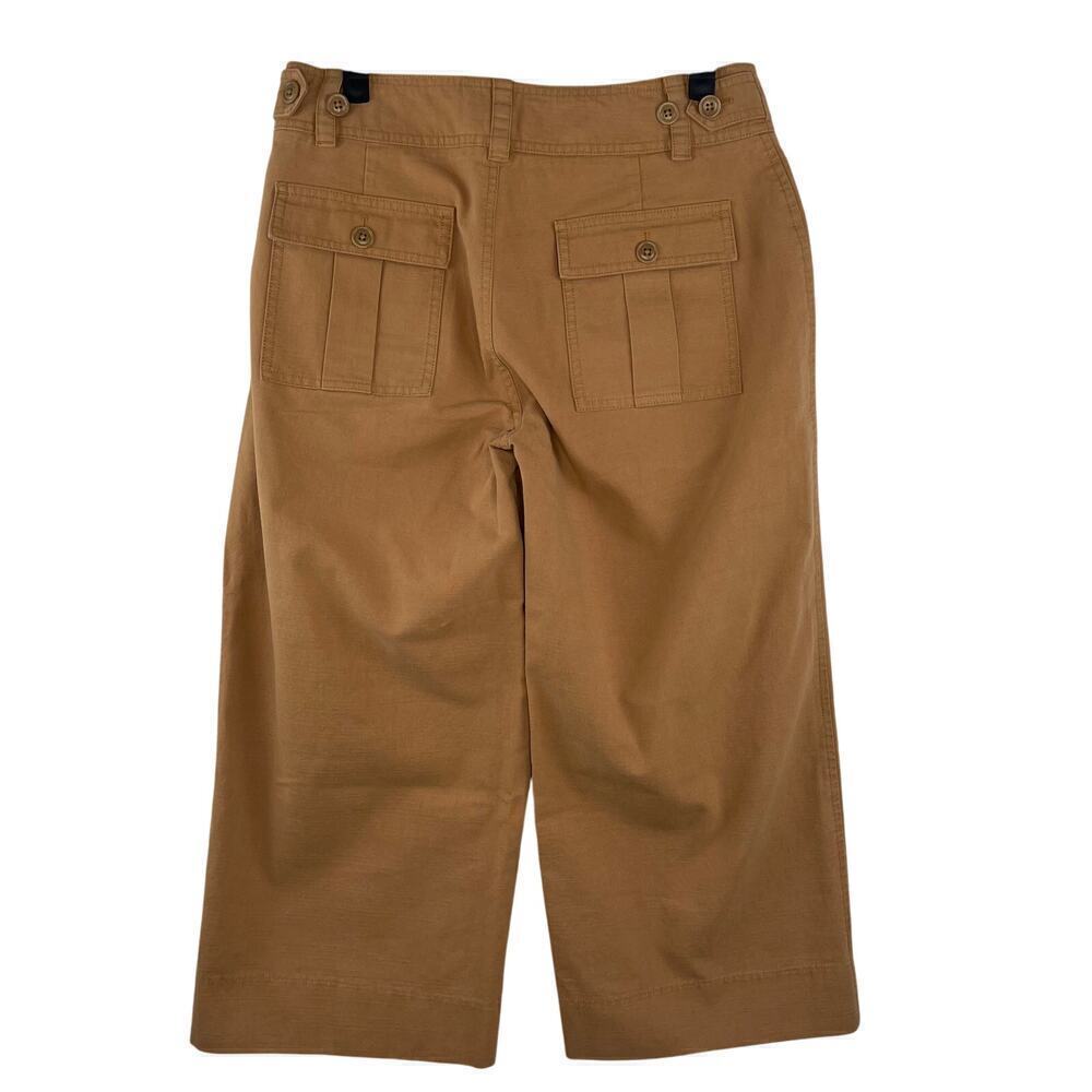 Wide Leg Cropped Pants in Tan - Picture 3 of 6